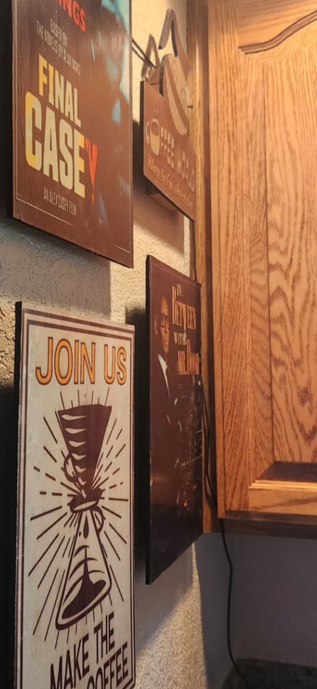 Alan Wake 2 Coffee World sign
